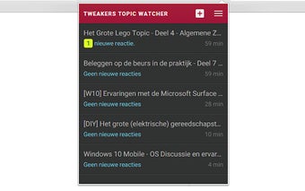 tweakers topic watcher