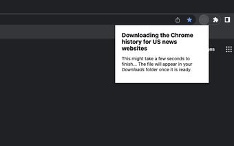 Chrome History for News Websites