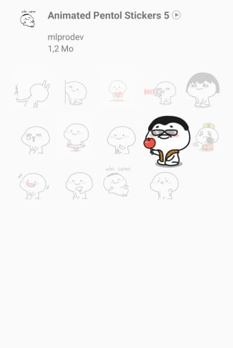 Animated Pentol Stickers WAStickerApps