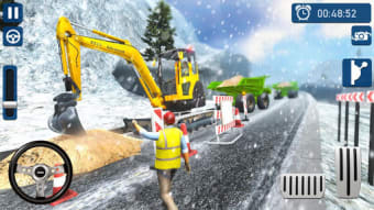 Offroad Snow Excavator Construction Simulator 2020