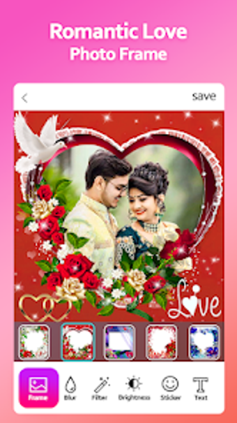 Romantic Love Photo Frame