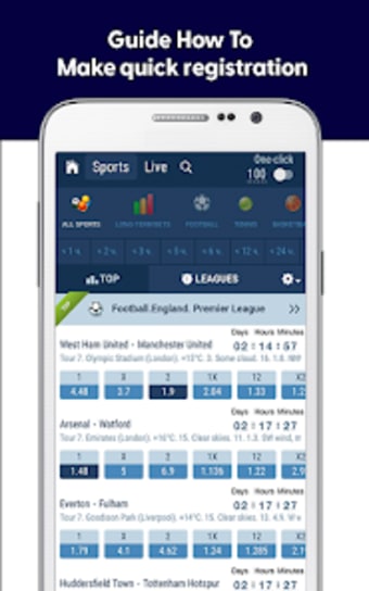guide 1xbet apps