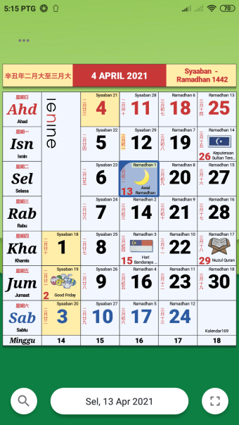 Kalendar Malaysia  Reminder