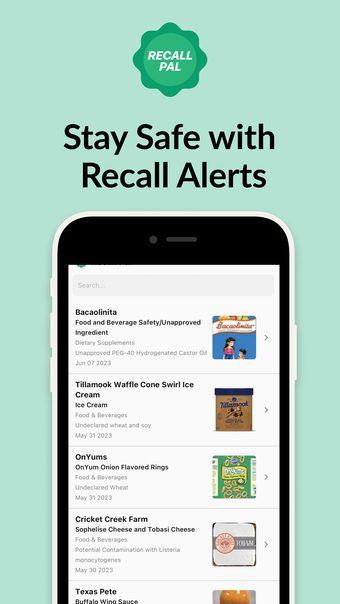 Recall Pal: Food Safety Alerts