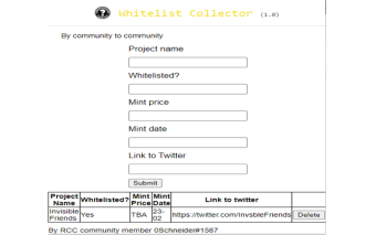 Whitelist Collector