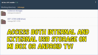 Mibox APK installer for Android TV