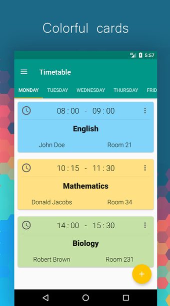 Timetable