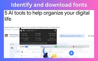 fontDownloader - Identify & download fonts