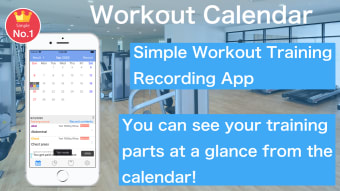 Fitness Workout Log Calendar