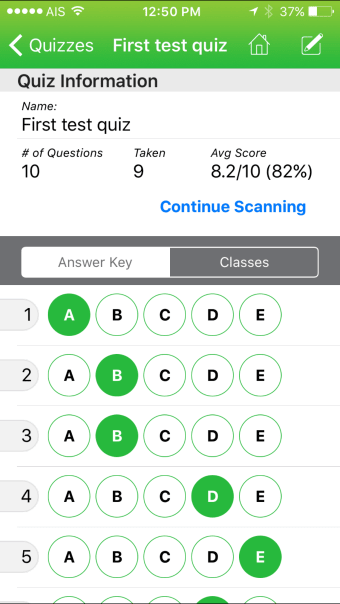 Quick Key Mobile Grading App