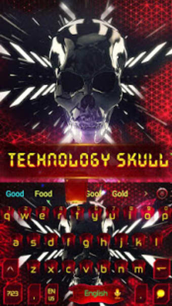 Tech 3D skull Eva keyboard
