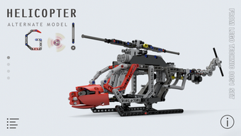 Helicopter for LEGO Technic 8051 Set - Building Instructions