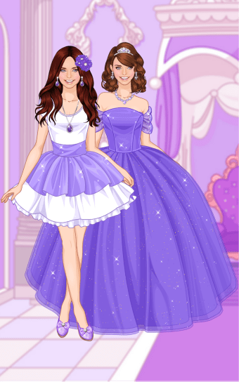Purple princess dress up