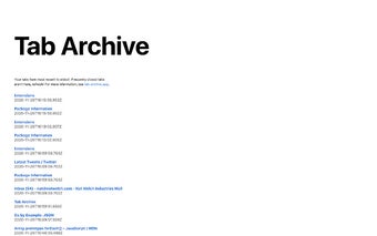 Tab Archive