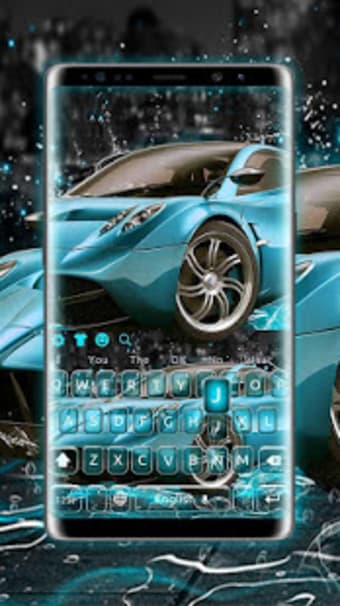 Water Stealth Sci-fi Sports Car Keyboard