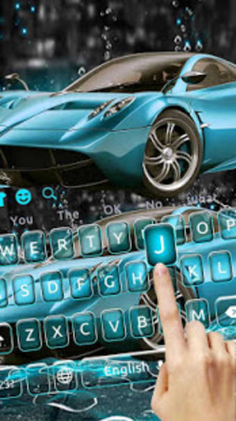 Water Stealth Sci-fi Sports Car Keyboard