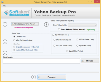 Softaken Yahoo Backup