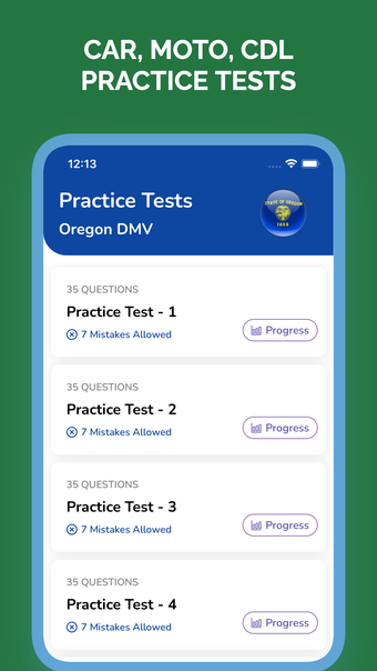 Oregon OR DMV Permit Test