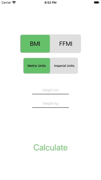 Digital BMI  FFMI Calculator