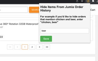 Hide Items From Jumia Order History