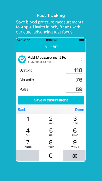 Fast BP - Blood Pressure Log  Tracker