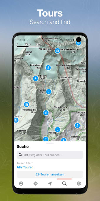 bergfex: hiking  tracking