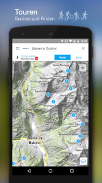 bergfex Tours  GPS Tracking Running Hiking Bike