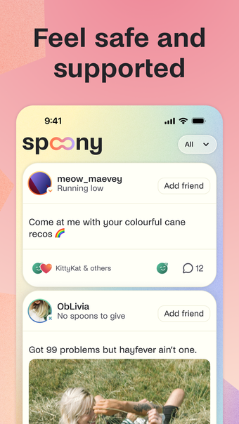 Spoony: a safe  social space