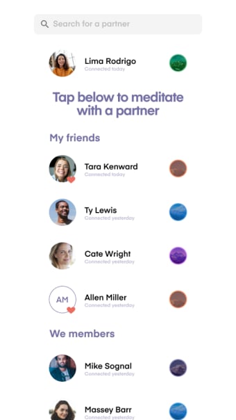 We - partnered meditation