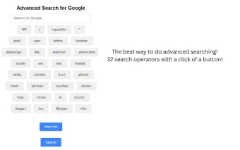 Advanced Search for Google