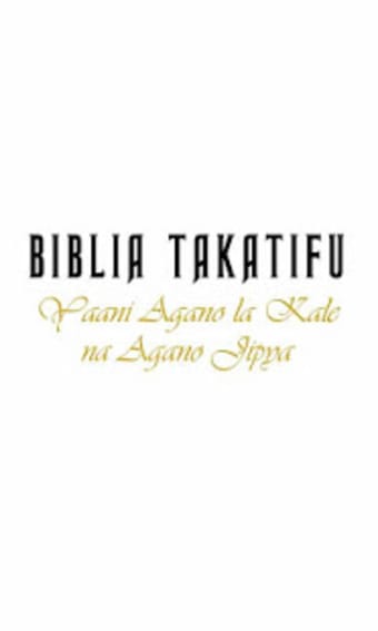 Bible in Swahili Biblia Takatifu pamoja na sauti