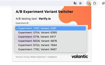 A/B Experiment Variant Switcher