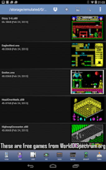 Speccy - Free Sinclair ZX Spectrum Emulator