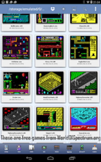 Speccy - Free Sinclair ZX Spectrum Emulator