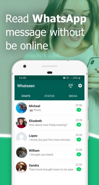 WhatSeen -No Last SeenHide Blue Tick for WhatsApp