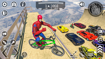 Superhero Car Mega Ramp Racing