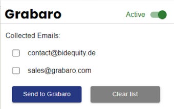 Grabaro Email Collection Extension