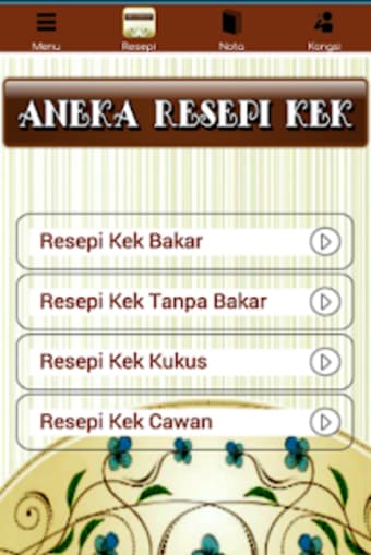 Aneka Resepi Kek