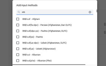 XKB keyboard layouts for Chrome OS