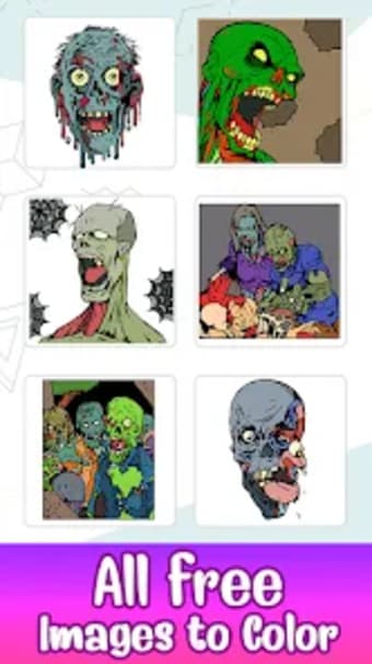 Zombies Color by Number Book