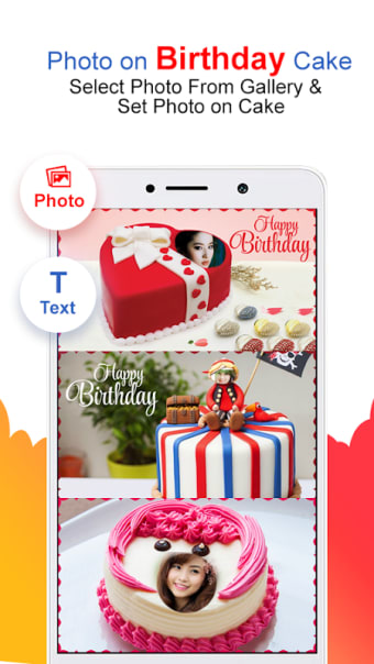 Photo on Birthday Cake, Photo Editor & Video Maker