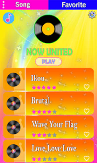 Now United piano game