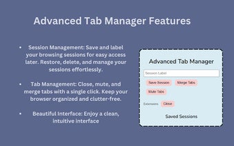 Advanced Tab Manager - Control Your Web Experience