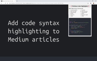 Medium Code Highlighter
