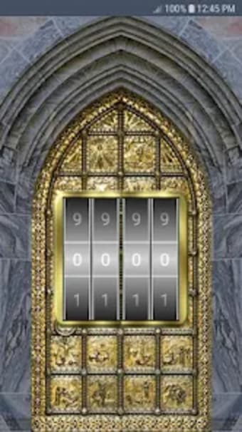 door lock screen number gate