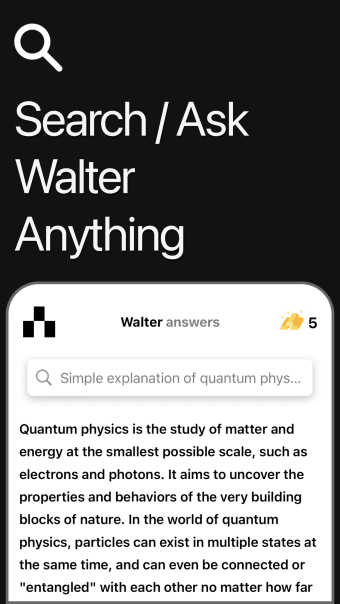 WalterAI: SearchAsk Anything