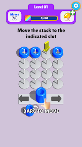 Hoop Stack: Ring Sorting 3D