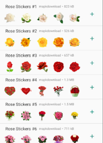 WASticker Roses Stickers 2022