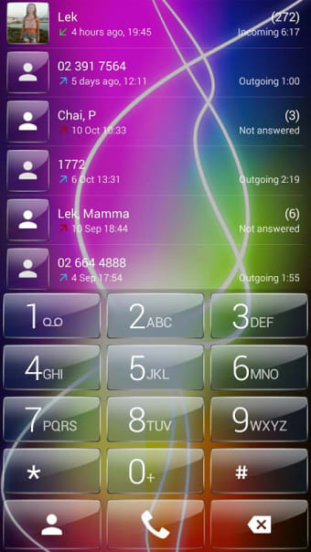 ExDialer Electric Glass theme