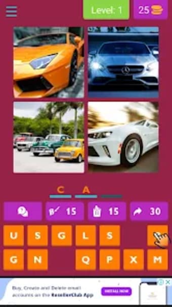 370 Quiz - 4 Pics 1 Word Game